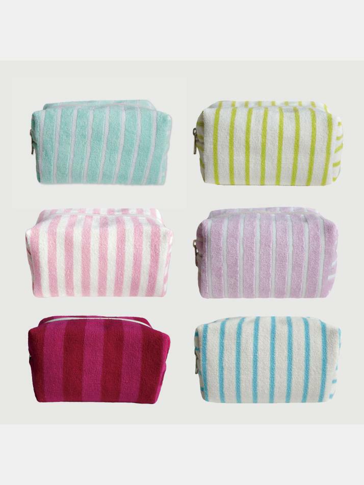 Stripe Terry Pouch (6colors, 2Sizes)