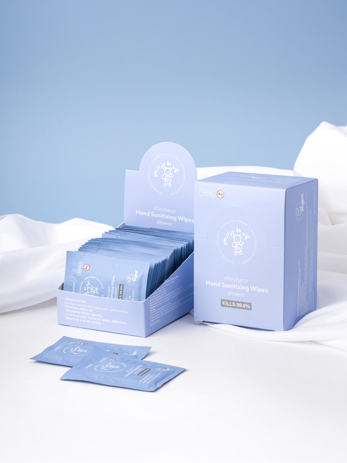 엘리베어 휴대용 손소독 티슈 (2box/60매)