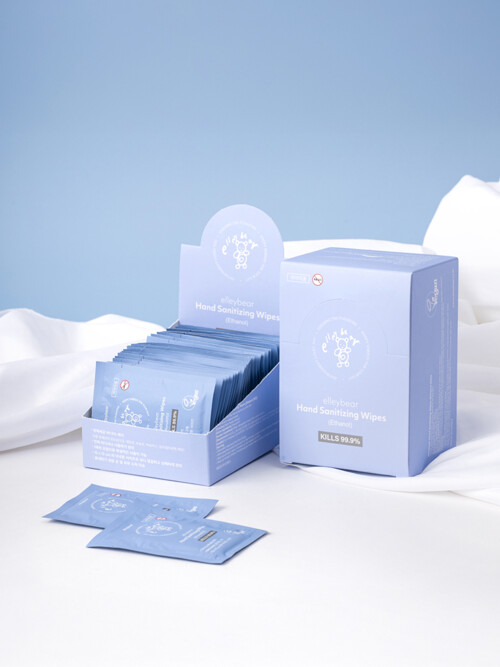 엘리베어 휴대용 손소독 티슈 (2box/60매)