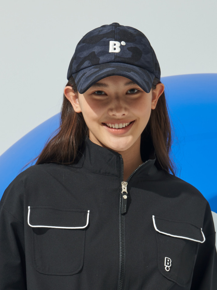 [BLUDOT] CAMO JERSEY BALL CAP_BK