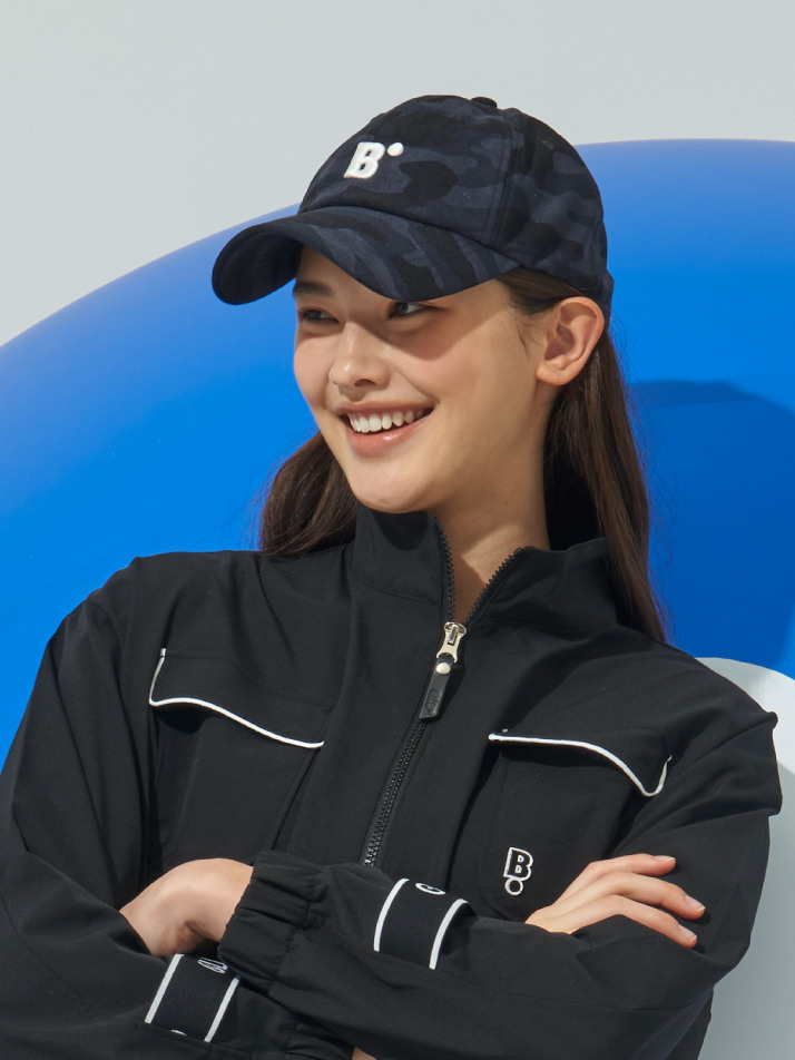 [BLUDOT] CAMO JERSEY BALL CAP_BK
