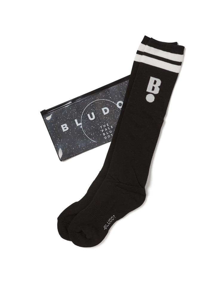 [BLUDOT] B-DOT KNEE-SOCKS_BK