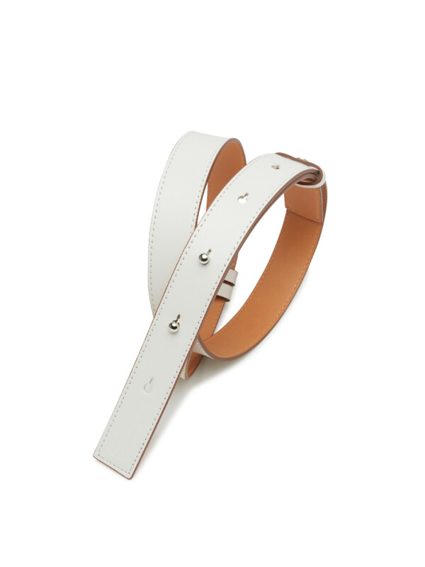 [BLUDOT][1차리오더] LEATHER BELT_WH