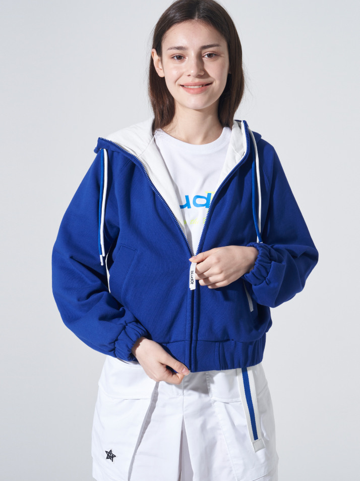 [BLUDOT] 더블 스트링 후드집업_BL