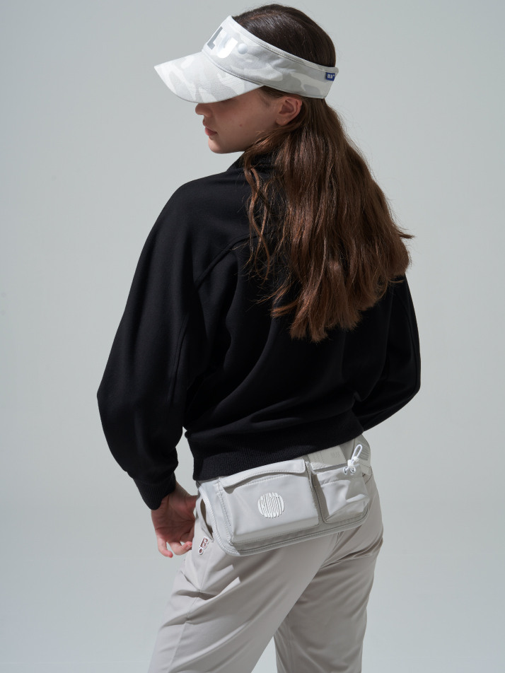 [BLUDOT][2차리오더] 볼륨 로고 힙색 Plus_GY