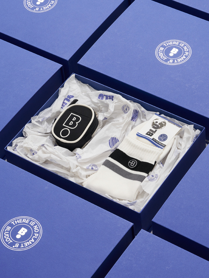 [BLUDOT] 블루닷 양말+볼케이스 세트_BW