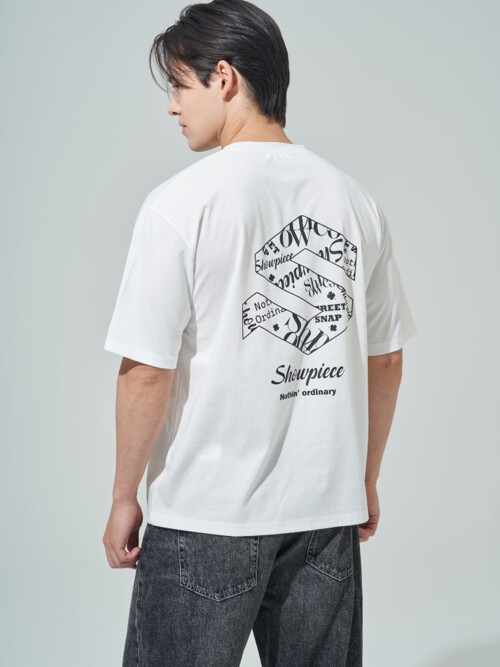 [SHOWPIECE] S 그래픽 반팔 티셔츠_WH