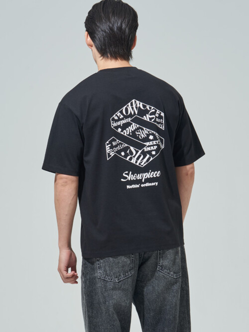 [SHOWPIECE] S 그래픽 반팔 티셔츠_BK