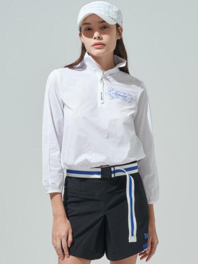 [BLUDOT] 스포츠 하프집업 티셔츠_WH
