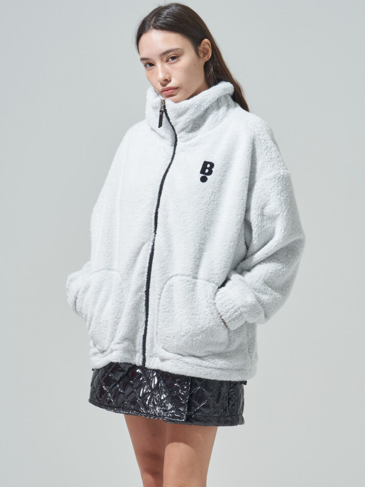 [BLUDOT] 오버핏 플리스 아우터_WH