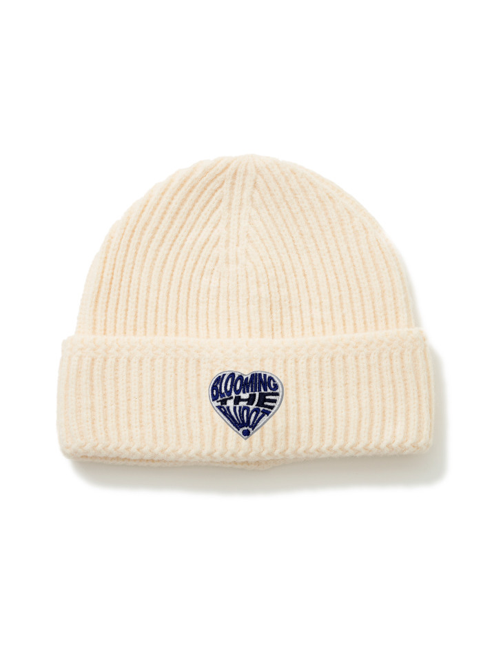 [BLUDOT] 하트 와펜 포인트 니트 비니_IV