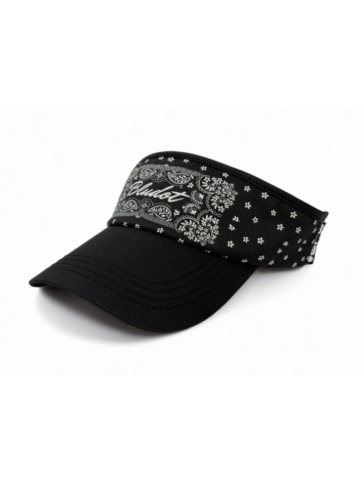 [BLUDOT] 반다나 프린트 썬바이저_BK