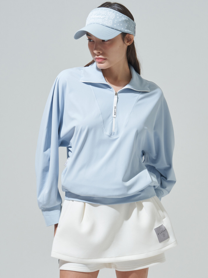 [BLUDOT] 래글런 슬리브 아노락 티셔츠_SB