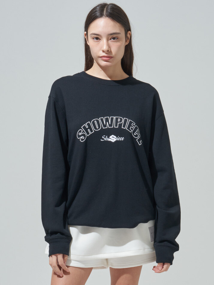 [SHOWPIECE] 헤비웨이트 스웻셔츠_BK (WOMEN)