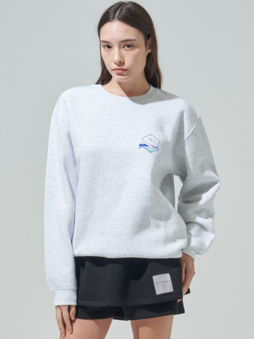 [SHOWPIECE] 그래픽 기모 스웻셔츠_MG (WOMEN)