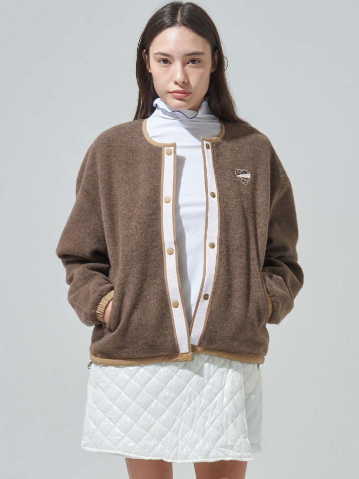 [BLUDOT] 울 플리스 윈드브레이커 리버서블 아우터_BR