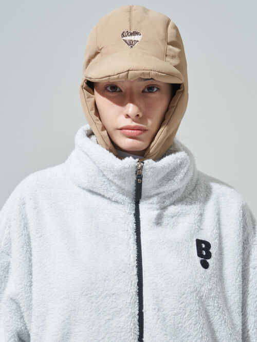 [BLUDOT] 하트 와펜 패딩 트루퍼햇_BG