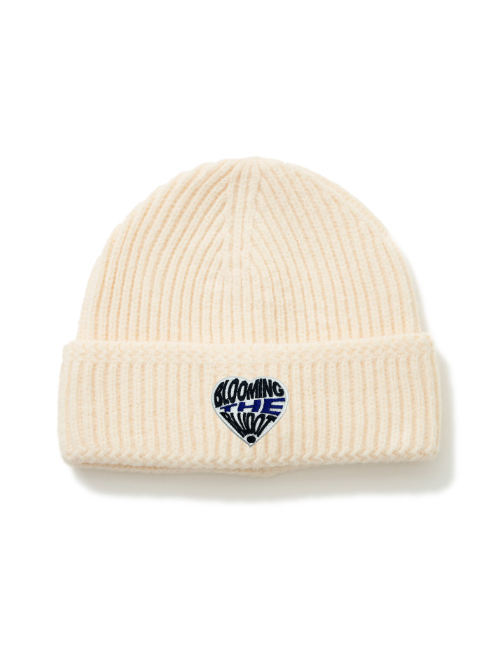 [BLUDOT] 하트 와펜 포인트 니트 비니_IV