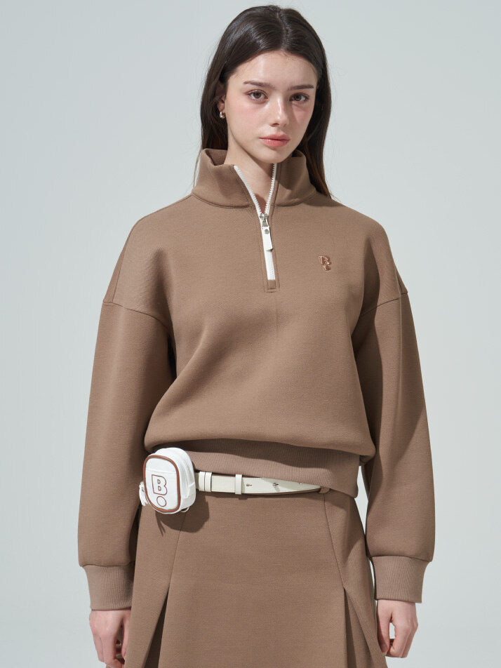 [BLUDOT] 루즈핏 오버사이즈 하프집업 풀오버_CM