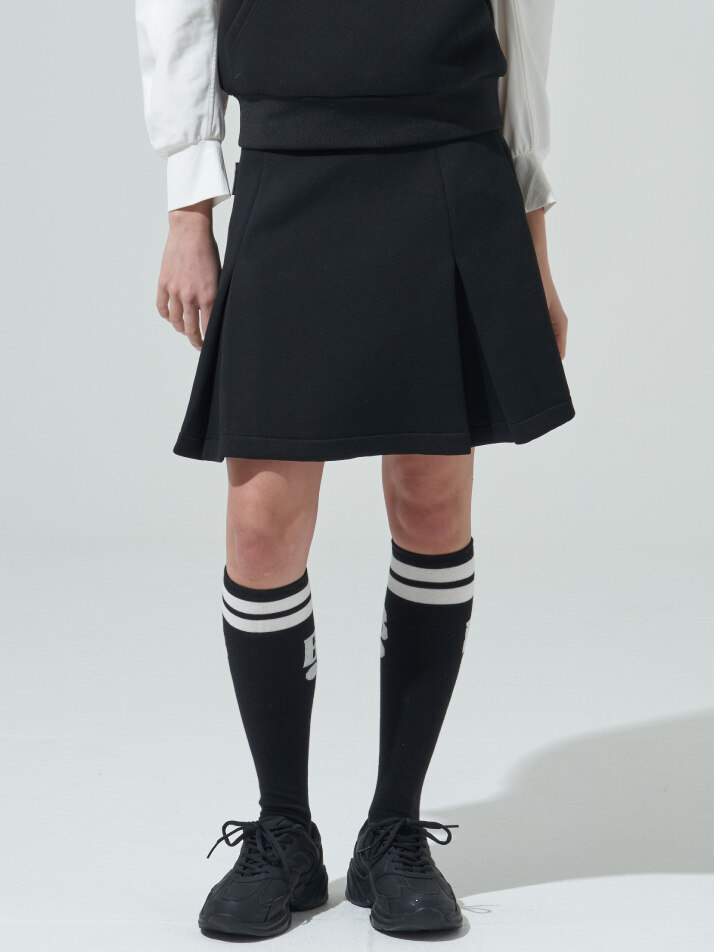 [BLUDOT] 볼륨 플레어 스커트_BK