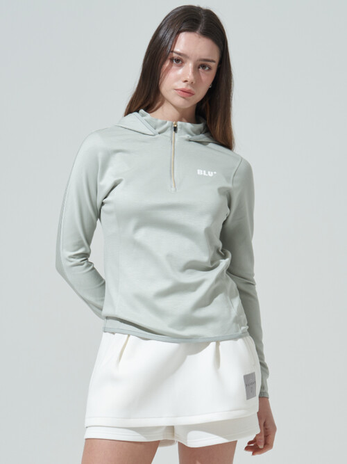 [BLUDOT] ROUNDING HOODIE_GN