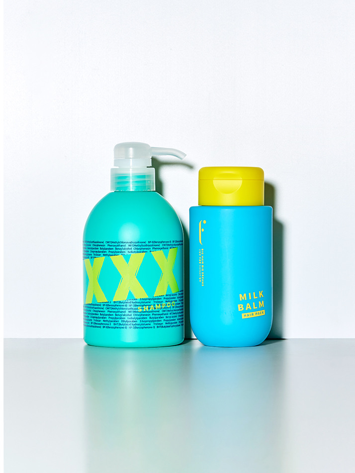 엑스 샴푸 480ml + 밀크밤 헤어팩 300ml