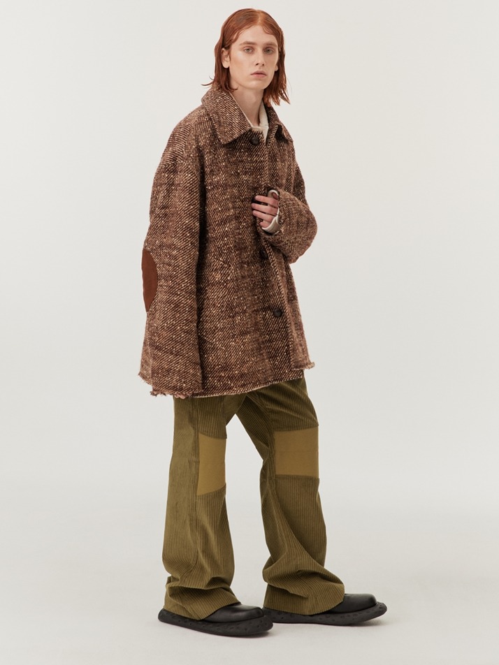 Cigar Wool Half-Coat Brown