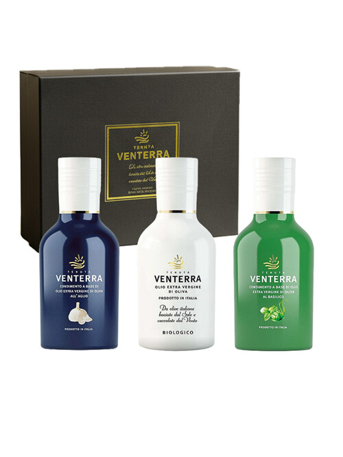 [테누타벤테라] 쿠킹 선물세트 유기농 바질, 블랜드, 갈릭 올리브오일