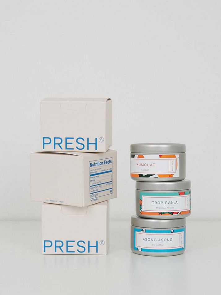 PRESH 프레쉬 캔들 SMALL 60g (18종 택1)