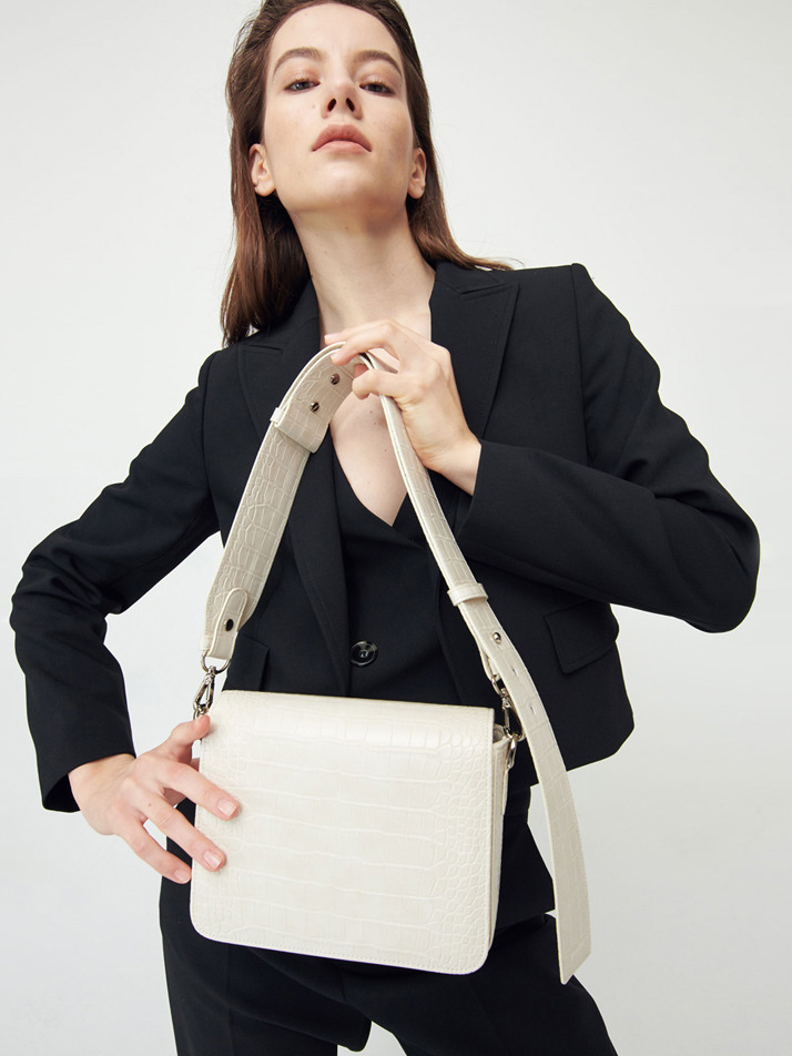MINE BAG CROC IVORY