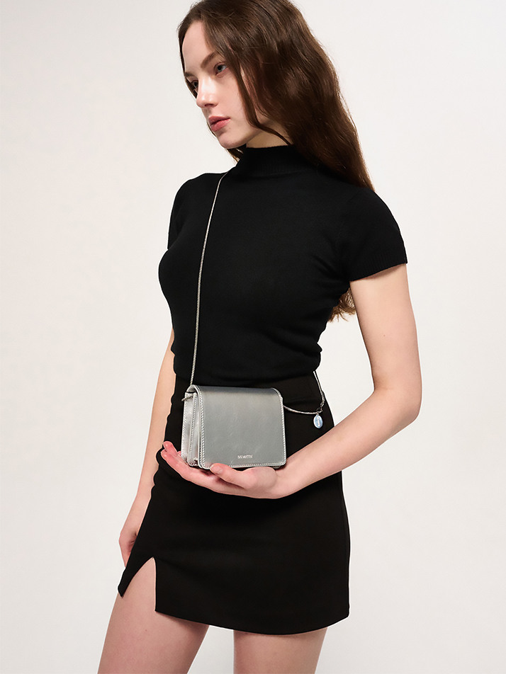 Lulu mini bag silver