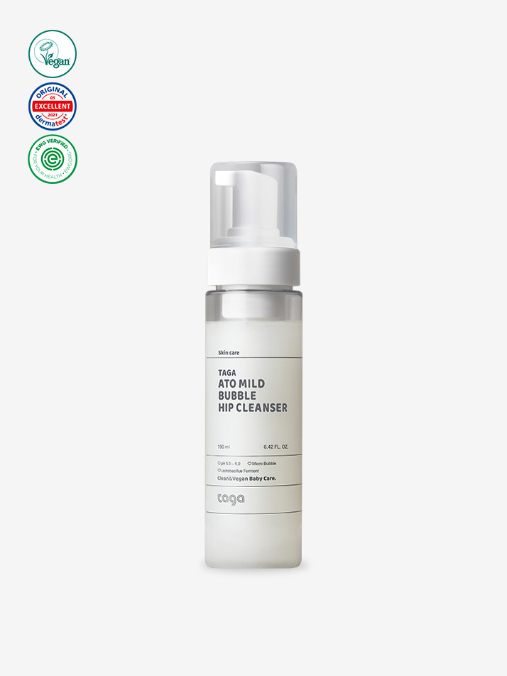 [유통기간: 2025년 8월] 타가 비건 유아 세정제 버블 힙클렌저 190ml 