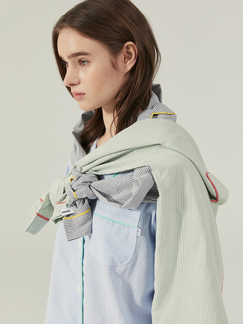 블루밍 스트라이프 파자마 [여성] 3C