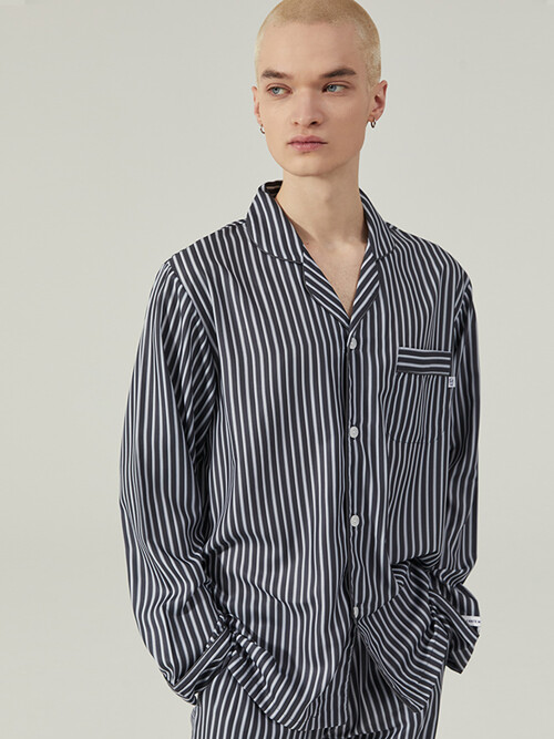 뉴욕 핀 스트라이프 파자마 [남성] 3C