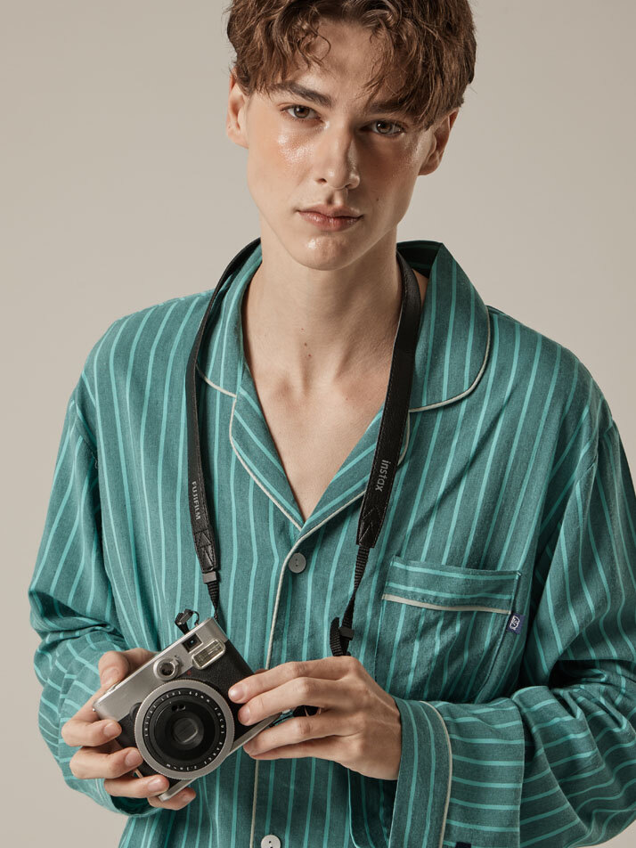 [남성] 가드닝 스트라이프 파자마 2C