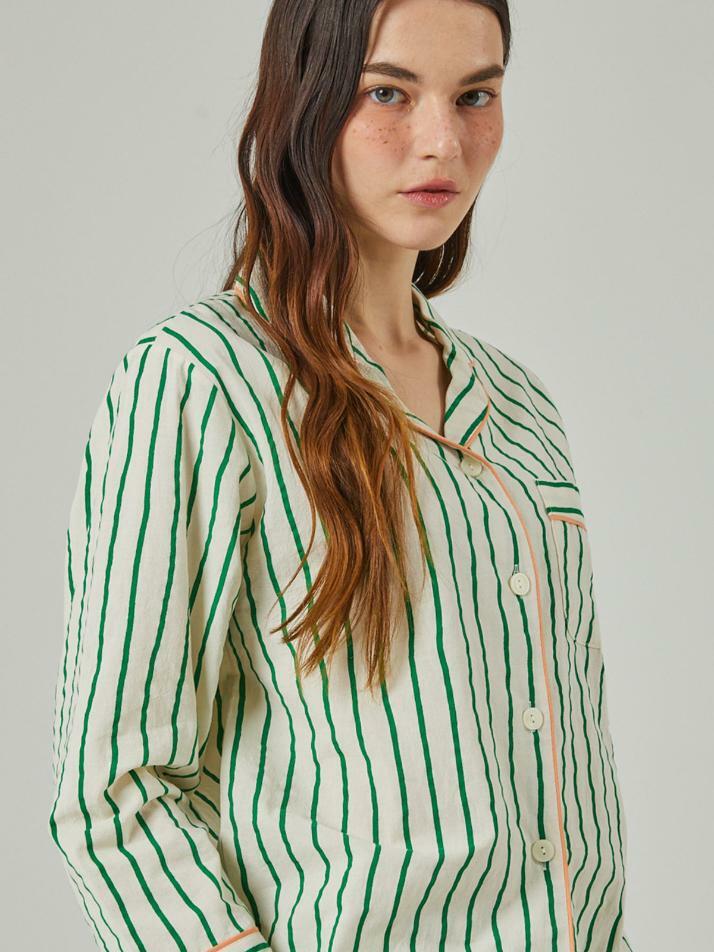 [여성] 차일드후드 스트라이프 파자마 3C