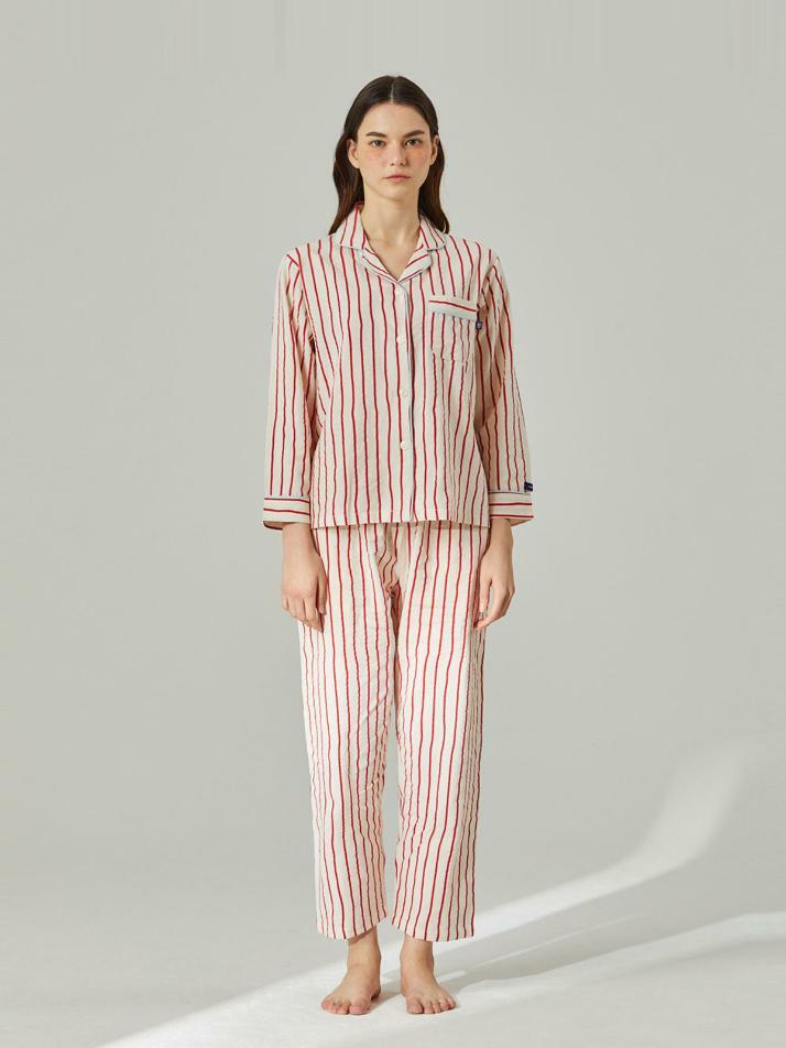 [여성] 차일드후드 스트라이프 파자마 3C