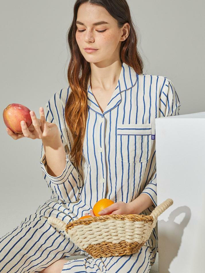 [여성] 차일드후드 스트라이프 파자마 3C