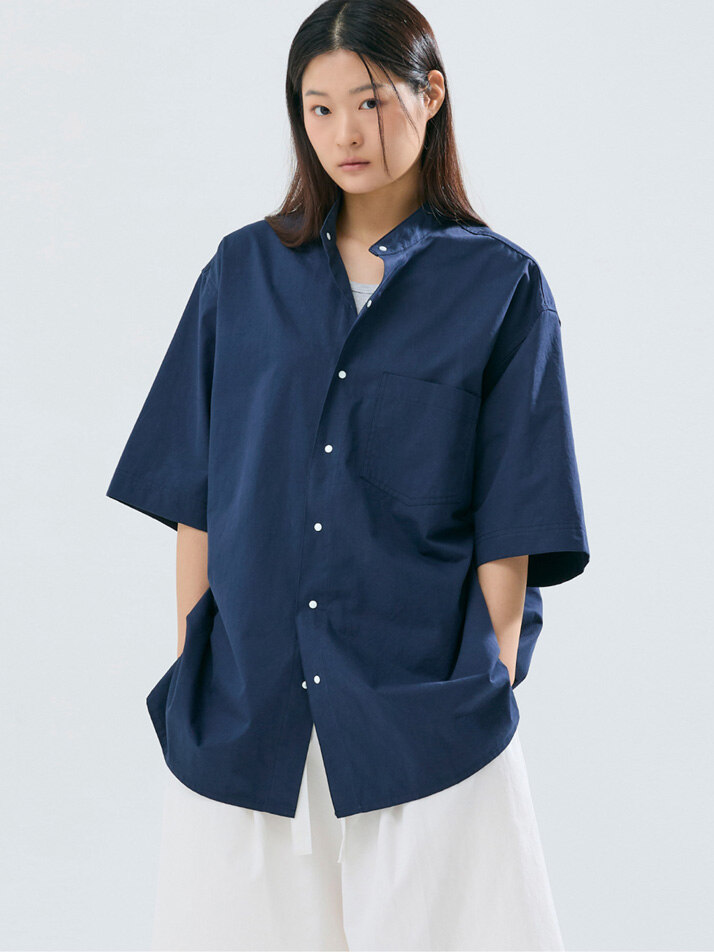 [SET] (uni) Lazed over short sleeve & pants cotton (4colors)