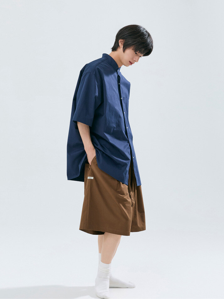 [SET] (uni) Lazed over short sleeve & pants cotton (4colors)