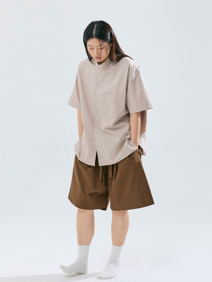 [SET] (uni) Lazed over short sleeve & pants cotton (4colors)