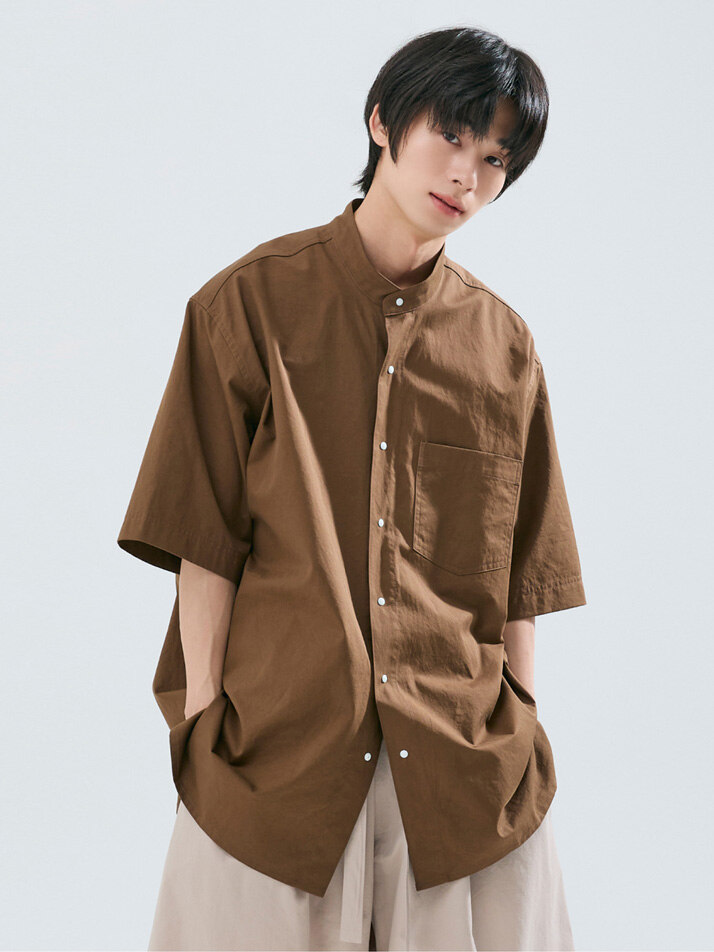 [SET] (uni) Lazed over short sleeve & pants cotton (4colors)