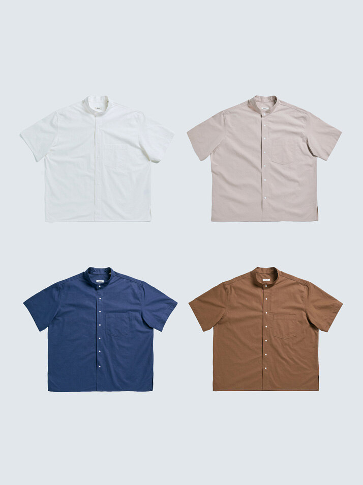 [SET] (uni) Lazed over short sleeve & pants cotton (4colors)