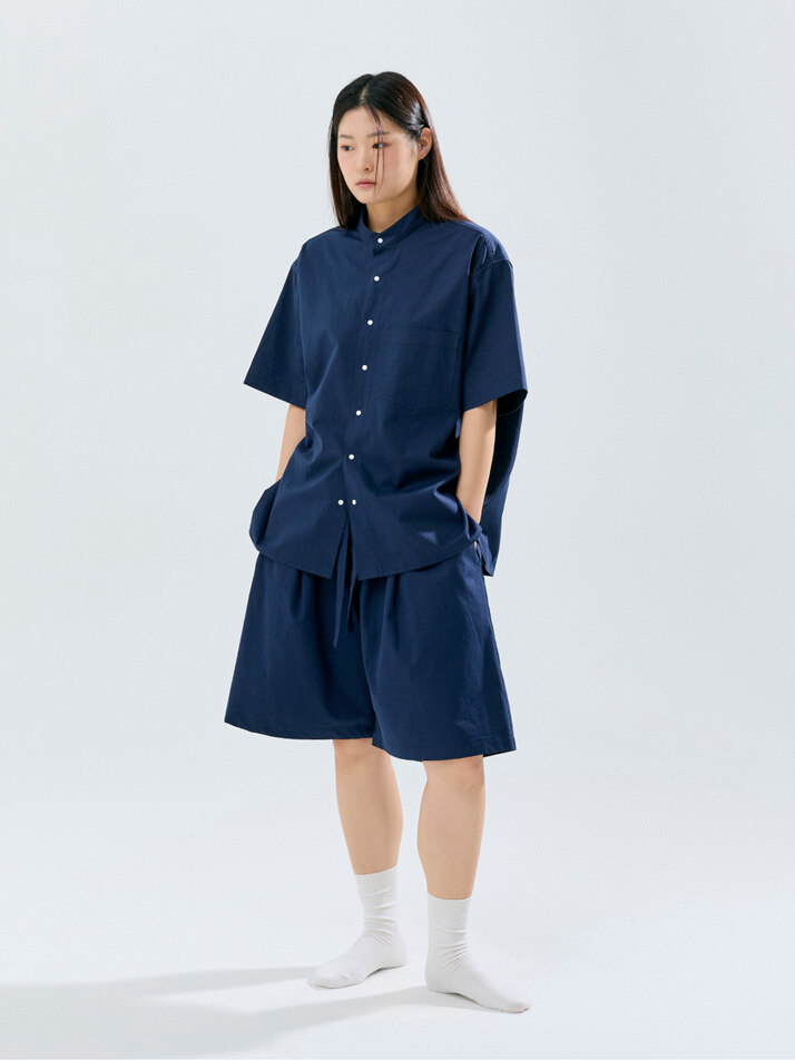 [SET] (uni) Lazed over short sleeve & pants cotton (4colors)