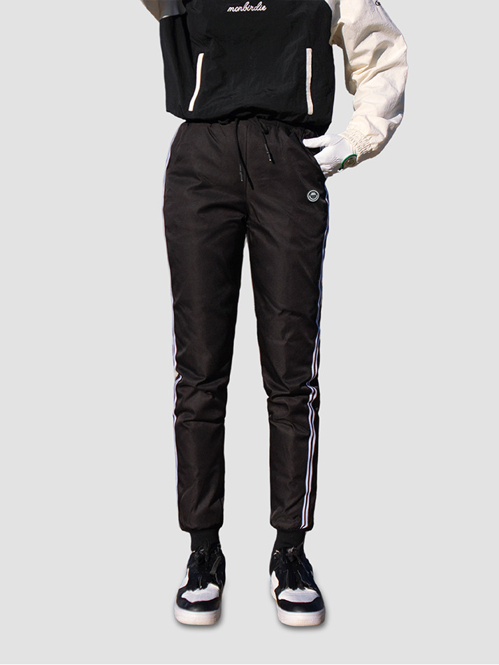 덕다운 패딩 조거팬츠 BLACK