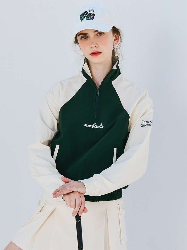 Combination Anoraks 아노락 윈드점퍼 D.GREEN