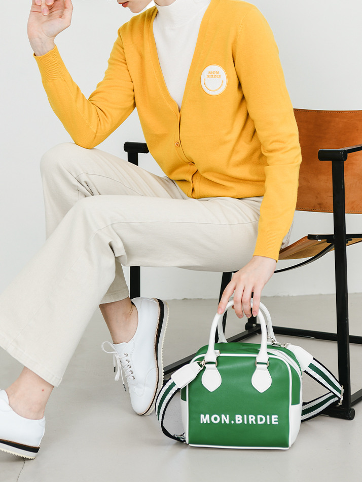 MONBIRDIE SQUARE TOTE BAG 몽버디 스퀘어 토트백_GREEN