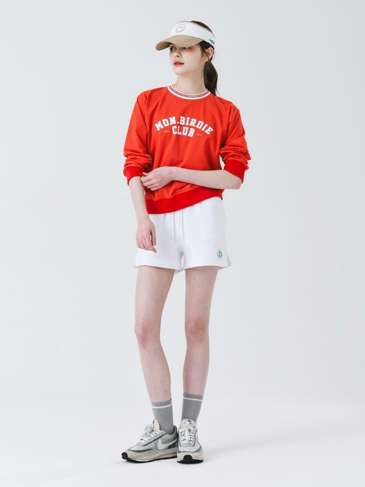 몽버디 클럽 크루넥 방풍 티셔츠 RED