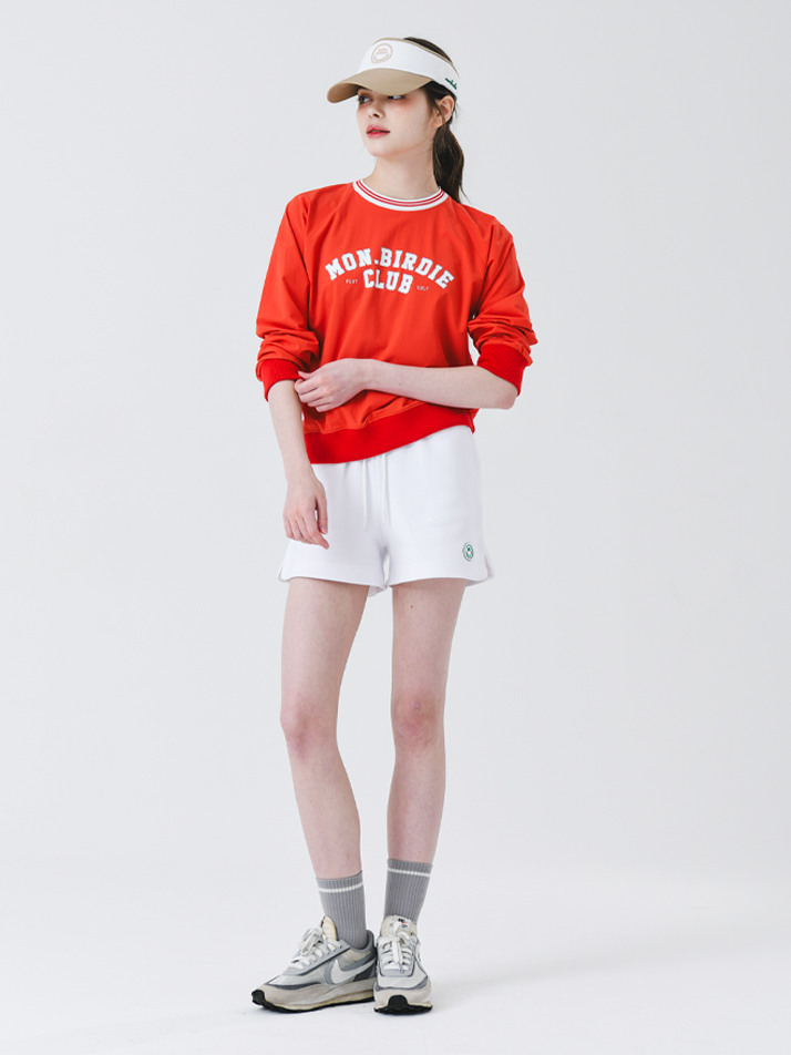 몽버디 클럽 크루넥 방풍 티셔츠 RED