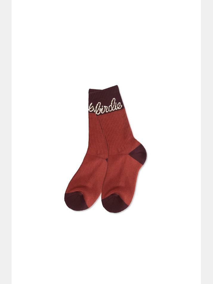 LOGO PLAY SPORTS SOCKS 미들 스포츠 삭스 BURGUNDY